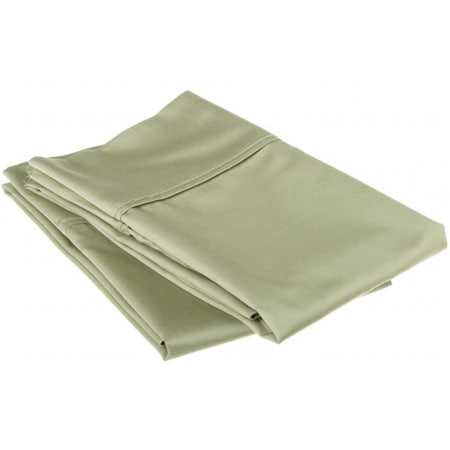 Superior  530 Thread Count Egyptian Cotton King Pillowcase Set Solid  Sage 530KGPC SLSG